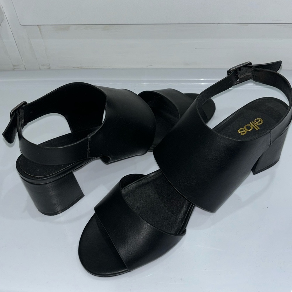NEW Ellos Open Black Heels